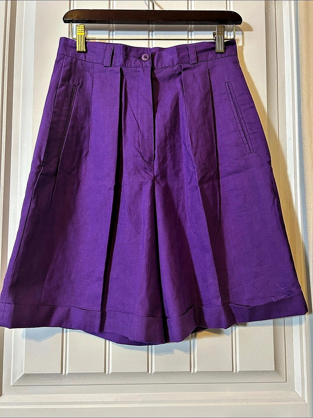 Purple Bermuda Shorts